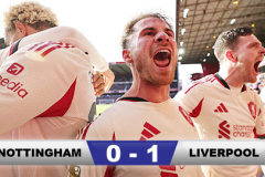 Kết quả Nottingham 0-1 Liverpool: Nhà Vua có 3 điểm phút 90+7