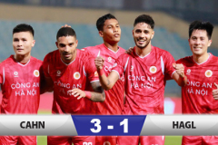 Kết quả CLB Công an Hà Nội 3-1 HAGL: Vững vàng ngôi đầu bảng