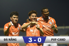 Kết quả Đà Nẵng 3–0 PVF-CAND: Đổi tên sân, Đà Nẵng có liền chiến thắng