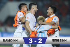 Kết quả Nam Định 3-2 Ninh Bình: Xuân Son nổ súng, Nam Định chấm dứt cơn khát