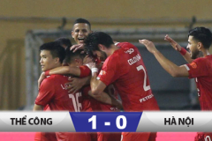 Kết quả Thể Công Viettel 1-0 Hà Nội: Vươn lên nhì bảng