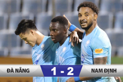 Kết quả Đà Nẵng 1–2 Nam Định: Nam Định giành vé đầu tiên vào bán kết