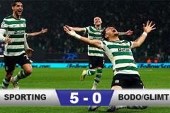 Kết quả Sporting 5-0 Bodo/Glimt (chung cuộc 5-3): Màn ngược dòng lịch sử