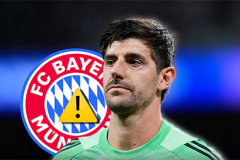 Thibaut Courtois nguy cơ vắng mặt ở trận tứ kết với Bayern