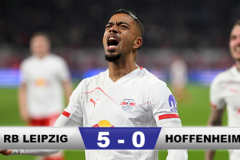 RB Leipzig đè bẹp Hoffenheim 5-0, trở lại top 3 Bundesliga