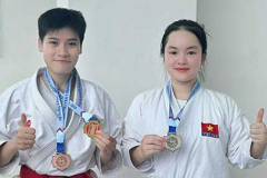 Võ đường Karate Vạn Thiện rộng cửa chinh phục nhiều danh hiệu giải Karate Hoài Đức mở rộng