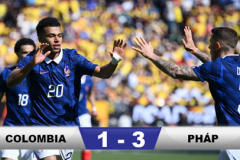 Kết quả Colombia 1-3 Pháp: Doue làm lu mờ Mbappe