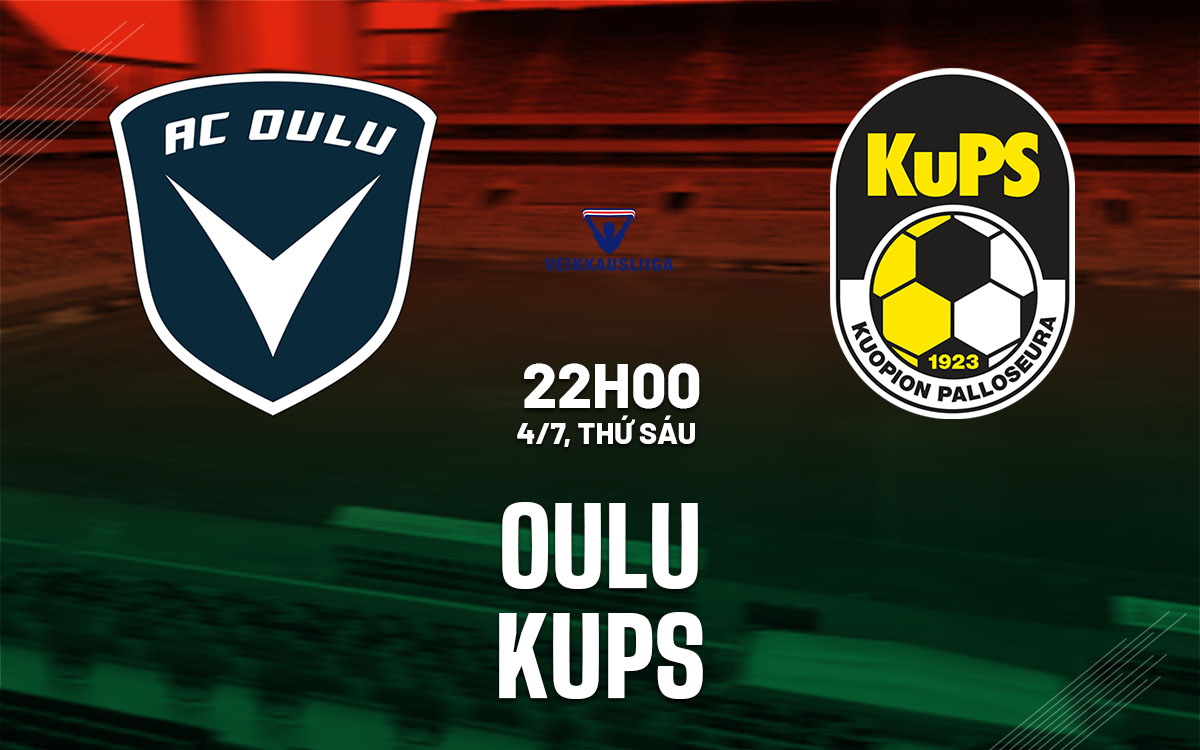  Kèo góc VIP Oulu vs KuPS, 22h00 ngày 4/7